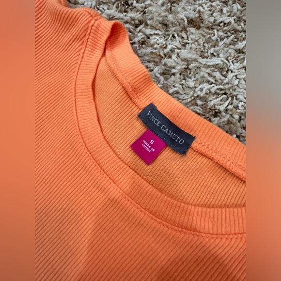 Orange ruffle sleeve top - Picture 3 of 4